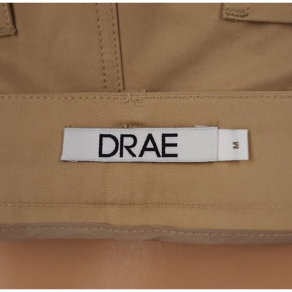 DRAE Cotton Patch Pocket Flared Trousers Size M Womens Beige $325 - Picture 11 of 14